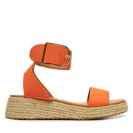 Espadryle damskie - Espadryle DeeZee QS276-1 Pomarańczowy - miniaturka - grafika 1