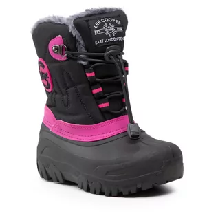 Śniegowce damskie - Śniegowce LEE COOPER - LCJ-21-44-0523K Black/Fuchsia - grafika 1