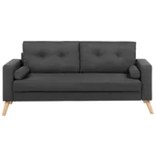 Sofy i kanapy - Beliani Sofa ciemnoszara KALMAR - miniaturka - grafika 1