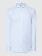 Koszule męskie - Koszula biznesowa o kroju Slim Fit z bawełny - miniaturka - grafika 1