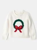 Swetry dla dziewczynek - carter's Sweter w kolorze kremowym - miniaturka - grafika 1