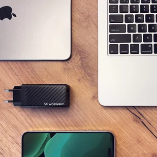 Ładowarka Sieciowa GaN 65W z portami USB, USB C wspiera QC 3.0 PD czarna (WWCG01) - Ładowarki do telefonów - miniaturka - grafika 7