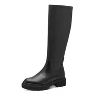 Kozaki damskie - Marco Tozzi Damskie długie buty 2-25617-43 modne kozaki, czarne, 38 EU, czarny, 38 EU - miniaturka - grafika 1