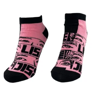 Skarpetki Stopki Różowo Czarne Black Pink 3 Damskie 36-40 - Skarpetki damskie - miniaturka - grafika 1