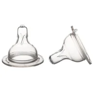 Smoczki uspokajające - Canpol babies Silikonowe smoczki do butelki szerokootworowej EasyStart x2szt SZYBKI - miniaturka - grafika 1