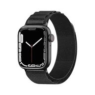 Akcesoria do smartwatchy - Pasek ze stalową sprzączką Alpine do Apple Watch 38 / 40 / 41 mm czarny HURTEL - miniaturka - grafika 1