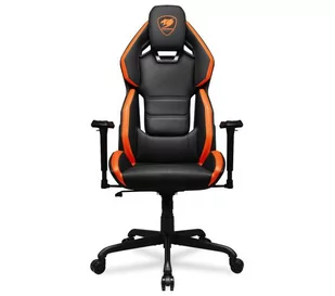 Cougar Hotrod Gamingowy do 136kg Skóra ECO Czarno-pomarańczowy - Fotele gamingowe - miniaturka - grafika 1
