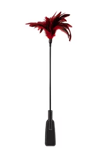 Akcesoria BDSM - GP FEATHER CROP BLACK/RED - grafika 1