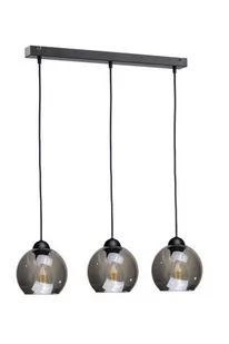 KET Loftowa LAMPA wisząca KET1245 skandynawska OPRAWA szklany ZWIS kaskada czarna złota KET1245 - Lampy sufitowe - miniaturka - grafika 3