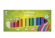 Masy plastyczne - CRICCO Plastelina 12 kolorów - miniaturka - grafika 1