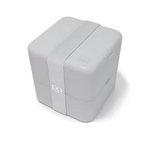MONBENTO Lunchbox Bento Square FR Grey Coton - MONBENTO B3-IMP-13120011 - Lunch boxy - miniaturka - grafika 1