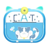 Aparaty natychmiastowe - Leting M2, z drukarką, kot, niebieski - miniaturka - grafika 1