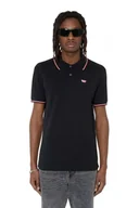 Koszulki męskie - polo uomo diesel a03838 0mxza t-smith-d 9xx black - miniaturka - grafika 1
