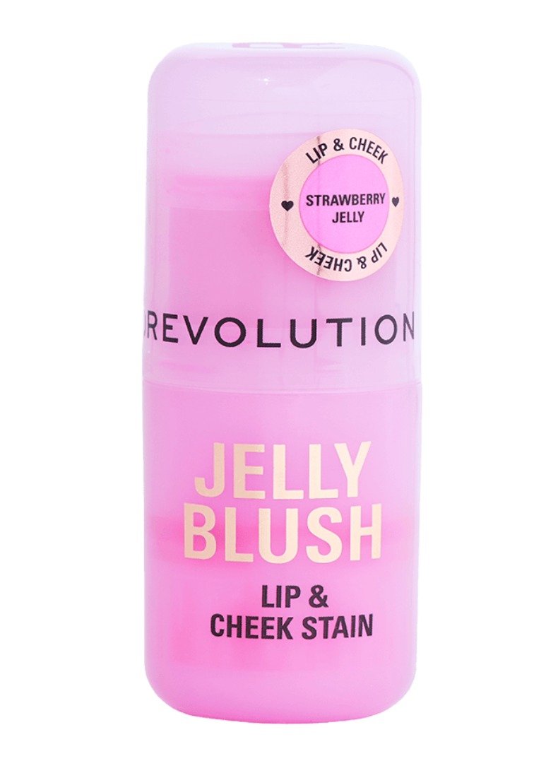Makeup Revolution Jelly Blush Stick Lip And Cheek Stain Pomadka-róż, Strawberry Pink