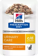 Mokra karma dla kotów - Hills Prescription Diet c/d Multicare Urinary Care, kurczak w sosie - 12 x 85 g - miniaturka - grafika 1