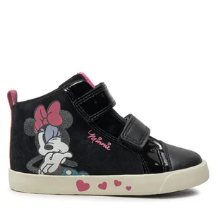 Sneakersy Geox B Kilwi Girl B46D5B 022HH C9289 S Czarny - Buty dla dziewczynek - miniaturka - grafika 1