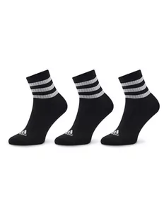adidas Zestaw 3 par wysokich skarpet unisex 3S C Spw Mid 3P IC1317 Czarny - Skarpetki damskie - miniaturka - grafika 1
