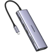 Huby USB - Adapter 10w1 UGREEN CM498 Hub USB do 3x USB-A 3.0, HDMI, VGA, RJ45, SD/TF, AUX3.5mm, PD Converter - miniaturka - grafika 1
