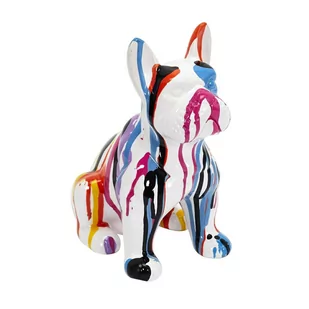 Figurka buldoga francuskiego S biała - Ozdoby bożonarodzeniowe - miniaturka - grafika 1