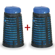 Kosze na śmieci - B2B Partner Plastikowy kosz na śmieci na odpadki na worki 120L - 1+1 GRATIS 777038 - miniaturka - grafika 1