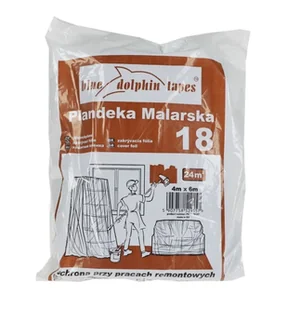 Plandeka malarska Blue Dolphin 18 4x6m - Folie i taśmy malarskie - miniaturka - grafika 1