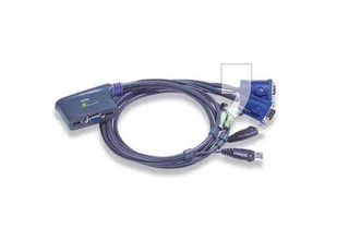 Aten Przełącznik KVM CS62U-A7 2-portowy USB VGA/Audio 1.8m CS62U-A7 - Adaptery i przejściówki - miniaturka - grafika 1
