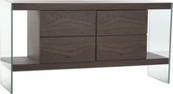 Kredensy - DKD Home Decor Kredens DKD Home Decor Szkło Brązowy Przezroczysty Orzech 160 x 45 x 80 cm Drewno MDF - miniaturka - grafika 1