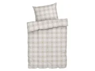 Pościel - LIVARNO home Pościel z mikrowłókna satynowego, 140 x 200 cm (W kratkę) - miniaturka - grafika 1