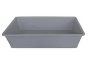 Kuwety dla kotów - Zolux Kuweta 2 50x35x12 kol szary 96641 - miniaturka - grafika 1