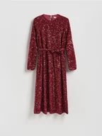 Sukienki - Reserved - Sukienka z cekinami - czerwony - miniaturka - grafika 1