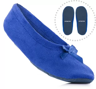 Balerinki Kapcie Welurowe, Baletki R. 27/28 - Kapcie damskie - miniaturka - grafika 1