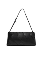 Torebki damskie - Calvin Klein Torebka Ck Woven Elongated Shoulder Bag K60K612992 Czarny - miniaturka - grafika 1