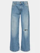 Spodnie damskie - Mustang Jeansy Medley 1015030 Niebieski Wide Leg - miniaturka - grafika 1