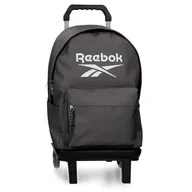 Plecaki szkolne i tornistry - Reebok Boston Plecak Szkolny Dwukomorowy z Przenośnym Wózkiem 15,6 cala Szary 31x44x17,5 cm Poliester by Joumma Bags, Szary, 31x44x17.5 cms, dwukomorowy plecak na laptopa - miniaturka - grafika 1