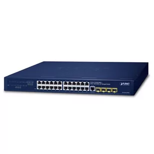 PLANET GS-4210-24T4SR (24-Port 10/100/1000T + 4-Port 100/1000X SFP, zasilanie AC lub AC+DC) - Switche - miniaturka - grafika 1