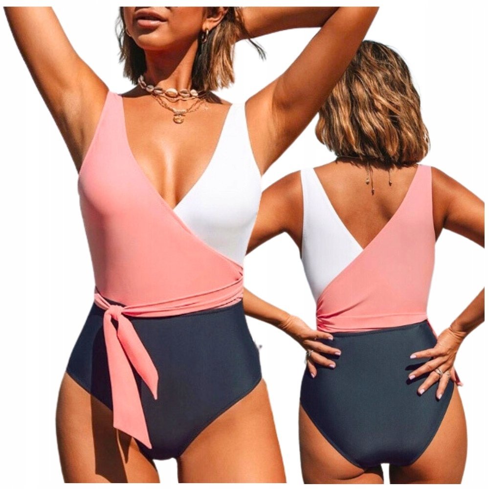 Strój Kąpielowy Jednoczęściowy Damski, Modelujący Wyszczuplający, Rozmiar M