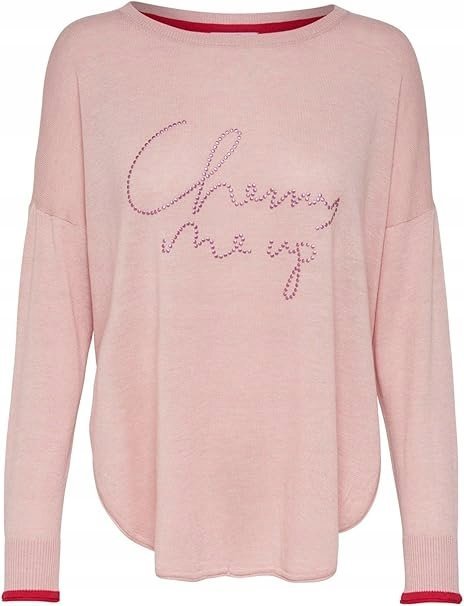 ONLY DAMSKI RÓŻOWY SWETER KLASYCZNY Z DŻETAMI L JSE