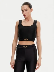 Just Cavalli Top 78PAM2A6 Czarny Slim Fit - Koszulki i topy damskie - miniaturka - grafika 1