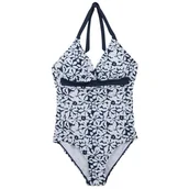 Stroje kąpielowe - Damski strój kąpielowy Regatta Flavia Swim Cstm II Rozmiar: XL / Kolor: biały/niebieski - miniaturka - grafika 1