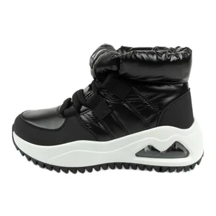 Buty Skechers Uno 177559/BLK czarne - Śniegowce damskie - miniaturka - grafika 1