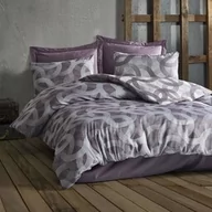 Pościel - Darymex Pościel bawełniana 160x200 spoty fioletowa biała geometria żakardowa Cottonlove Jacquard - miniaturka - grafika 1