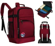 Torebki damskie - Plecak do samolotu podręczny Peterson Ryanair 40x20x25 bagaż torba podróżny Wizzair czerwony burgund - miniaturka - grafika 1