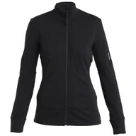 Bluzy sportowe damskie - Bluza damska Icebreaker Women Merino 260 Quantum IV LS Zip Rozmiar: M / Kolor: czarny/szary - miniaturka - grafika 1