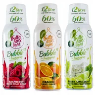 Syropy i koncentraty owocowe - FruttaMax Koncentraty do Saturatora Syropy Owocowe Malina + Pomarańcza + Limonka Mięta Bez - miniaturka - grafika 1