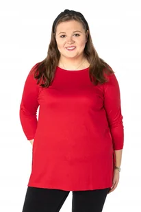 Duża Długa Bluzka Damska Tunika Oversize 177-4 4XL - Bluzki damskie - miniaturka - grafika 1
