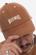 Czapki męskie - Wood Wood czapka z daszkiem bawełniana kolor brązowy z aplikacją 12240807.7083-ANTHRACITE - miniaturka - grafika 1