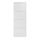 Szafki na buty - Biała metalowa szafka na buty z 4 przegrodami Kave Home Rox - miniaturka - grafika 1