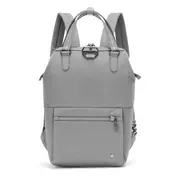 Torby podróżne - Plecak damski antykradzieżowy Pacsafe Citysafe CX Mini Backpack 11L Econyl Gravity Gray - miniaturka - grafika 1
