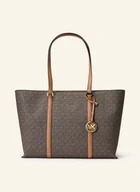 Torebki damskie - Michael Kors Torba Shopper Temple Large braun - miniaturka - grafika 1