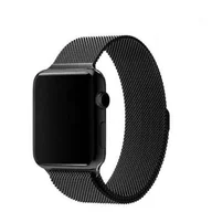 Akcesoria do smartwatchy - Opaska Pasek Bransoleta Milaneseband Apple Watch 1/2/3/4/5/6/7/8/Ultra/Se 42/44/45/49Mm Czarna - miniaturka - grafika 1